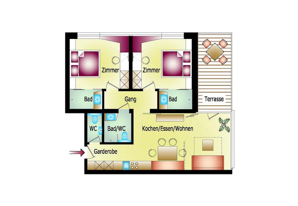 Thurnbach - Top Level Apartments Aschau Im Zillertal Ruang foto